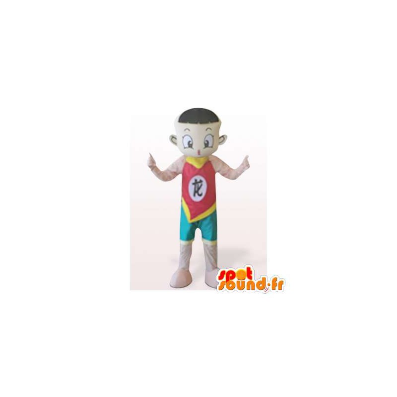Ginasta mascote. de traje asiático - MASFR006369 - Mascotes homem