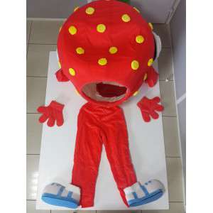 Vormige mascotte reuzeaardbei - Strawberry Costume - Fruit mascotte - MASFR003545 - SpotSound.fr