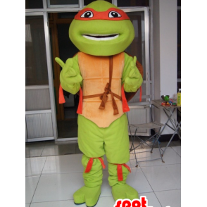 Mascotte Tortue Ninja - Déguisement dessin animé - Costume - MASFR00166 - Mascottes Personnages célèbres