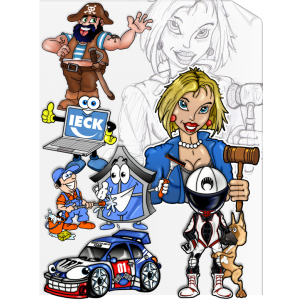 Mascotte di disegno (Schizzo, BAT, idea ...) - Marketing Mascot - GOODIES1000 - Goodies
