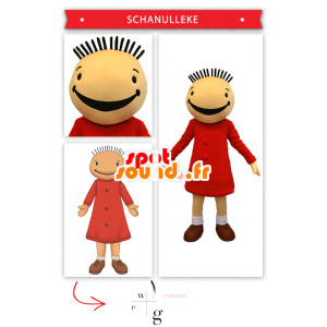 Mascotte fanfreluche, bambola Suzy a Bob e Bobette - MASFR20003 - Mascottes Humaines