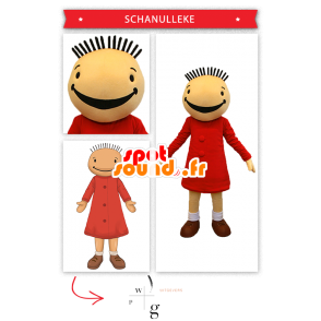 Mascot Fanfreluche, muñeca Suzy en Suske en Wiske - MASFR20003 - Mascottes Humaines