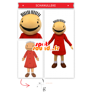 Mascotte de Fanfreluche, poupée de Suzy dans Bob et Bobette - MASFR20003 - Mascottes Humaines