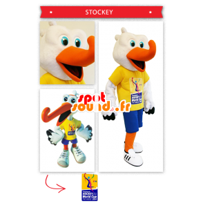 Stork Mascot Hockey tuki - MASFR20007 - maskotti lintuja