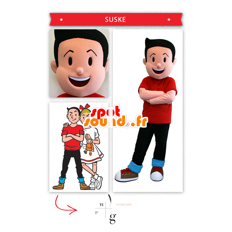 Mascotte de Bob, célèbre personnage de Bob et Bobette - MASFR20009 - Mascottes Personnages célèbres