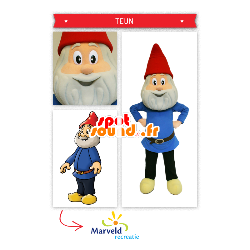 Mascot of the traditional garden gnome - MASFR20011 - Human mascots Mascot of the traditional garden gnome - MASFR20011 - Human mascots