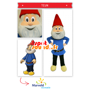 Mascot of the traditional garden gnome - MASFR20011 - Human mascots