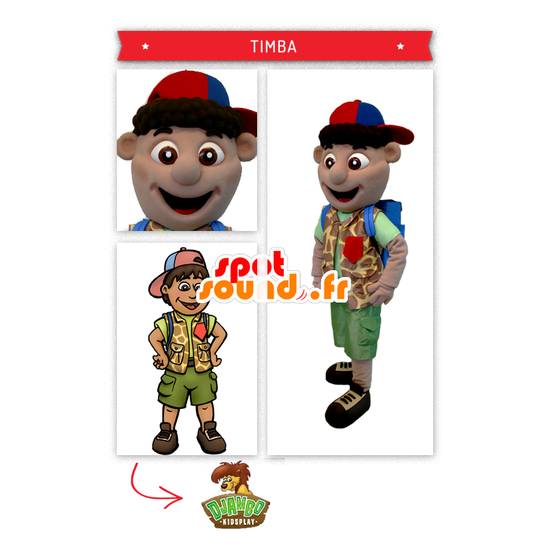 Explorer chłopiec Mascot - MASFR20013 - maskotki dla dzieci