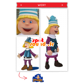 Mascot Gaul, Viking, vaaleita - MASFR20017 - Mascottes de Soldats