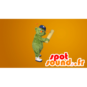 Verde mascotte mentre peloso - MASFR20022 - Mascotte non classificati