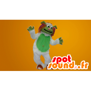 Μασκότ Yeti λευκό και πράσινο όλα τριχωτό - MASFR20023 - εξαφανισμένων ζώων Μασκότ