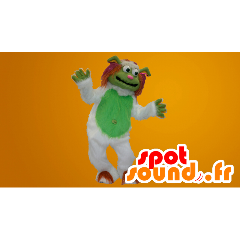 Μασκότ Yeti λευκό και πράσινο όλα τριχωτό - MASFR20023 - εξαφανισμένων ζώων Μασκότ Μασκότ Yeti λευκό και πράσινο όλα τριχωτό - MASFR20023 - εξαφανισμένων ζώων Μασκότ