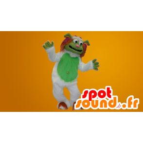 Μασκότ Yeti λευκό και πράσινο όλα τριχωτό - MASFR20023 - εξαφανισμένων ζώων Μασκότ