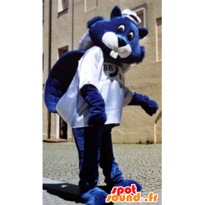 Blauw bever mascotte - MASFR20025 - Beaver Mascot