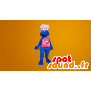 Mascota del muñeco de nieve azul, cocinero - MASFR20033 - Mascotas sin clasificar