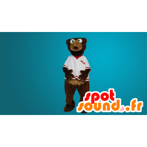 Maskot medvěd hnědý, medvěd tým - MASFR20034 - Bear Mascot