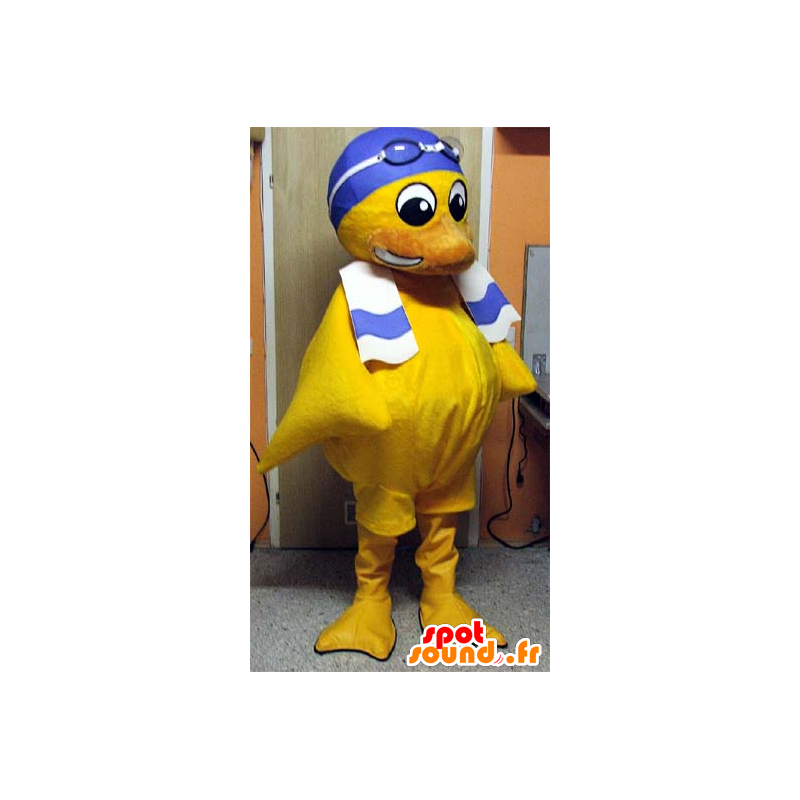 スイムキャップ付きのマスコット黄色のひよこ-MASFR20040-アヒルのマスコット スイムキャップ付きのマスコット黄色のひよこ-MASFR20040-アヒルのマスコット