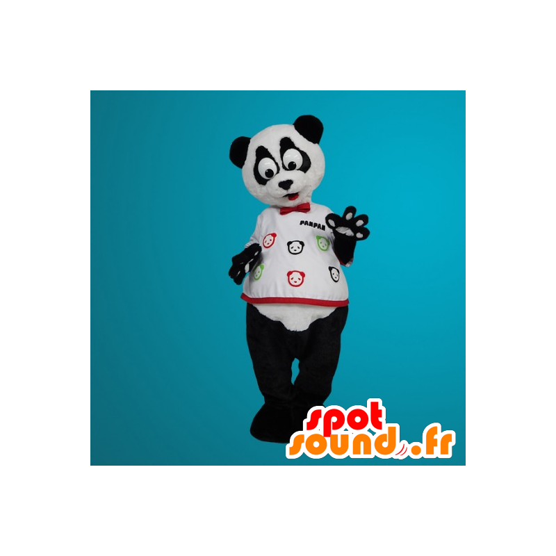 Maskot černá a bílá panda s velkýma očima - MASFR20041 - maskot pandy Maskot černá a bílá panda s velkýma očima - MASFR20041 - maskot pandy