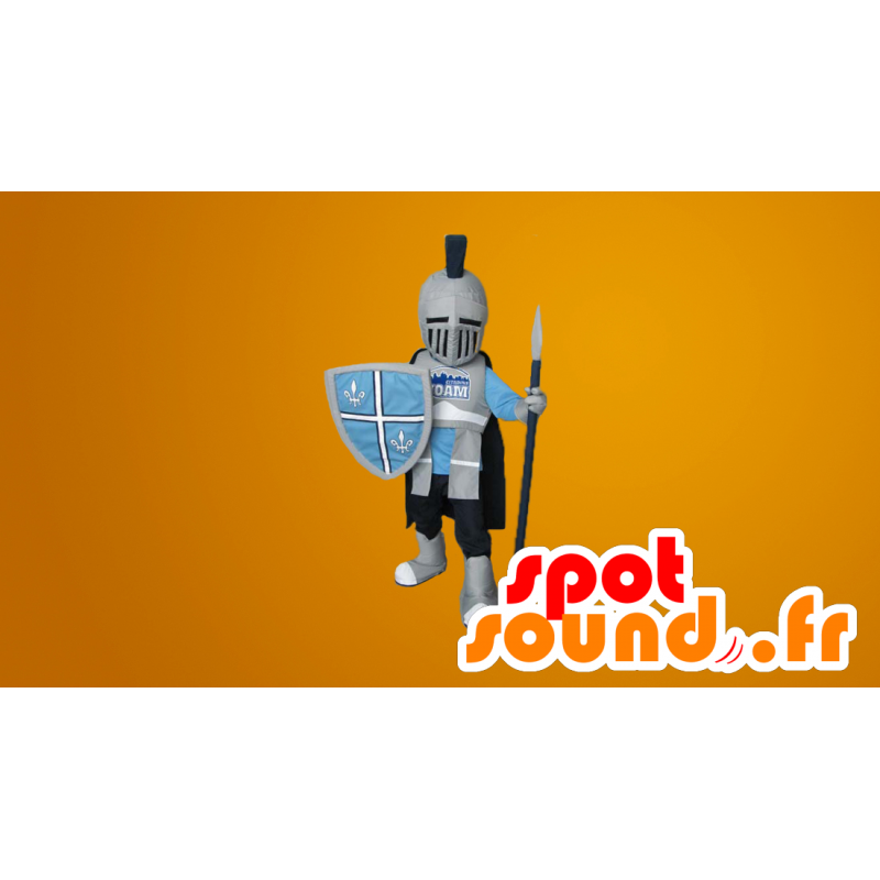 Springer maskot beskyttet med en hjelm og rustning - MASFR20042 - Maskoter Knights Springer maskot beskyttet med en hjelm og rustning - MASFR20042 - Maskoter Knights