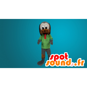 Mascota Tricolor perro con una lengua grande - MASFR20045 - Mascotas perro