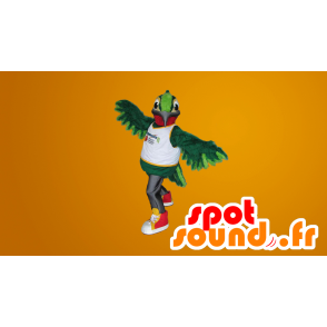 Mascotte de colibri vert, géant - MASFR20046 - Mascotte d'oiseaux