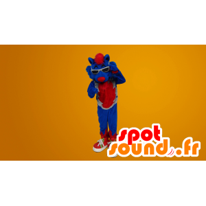 Blue Cat Mascot, morsomme og fargerike - MASFR20048 - Cat Maskoter
