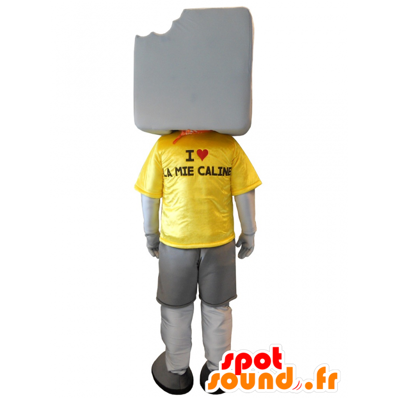 Stor vit marshmallowmaskot, jätte - Spotsound maskot Stor vit marshmallowmaskot, jätte - Spotsound maskot