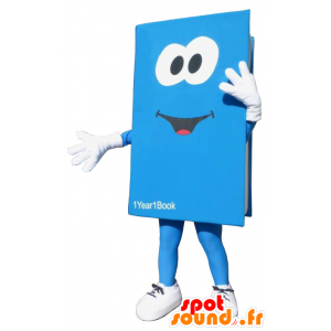 Giant blue book mascot - MASFR20055 - Mascots of objects