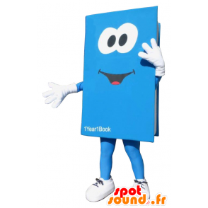 Giant blue book mascot - MASFR20055 - Mascots of objects