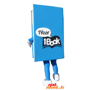 Riesige blaue Buch Maskottchen - MASFR20055 - Maskottchen von Objekten