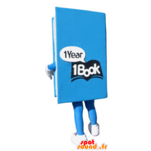 Giant blue book mascot - MASFR20055 - Mascots of objects