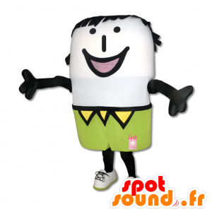 White Snowman Mascot, smiling - MASFR20056 - Mascots unclassified
