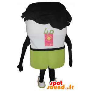 Mascote do boneco de neve branco, sorrindo - MASFR20056 - Mascotes não classificados