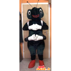 Black and white ant Maskottchen - MASFR20064 - Maskottchen Ameise
