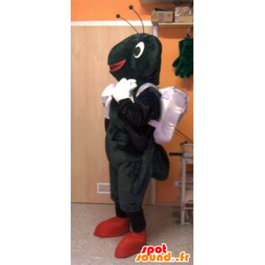 In bianco e nero mascotte formica - MASFR20064 - Mascotte Ant