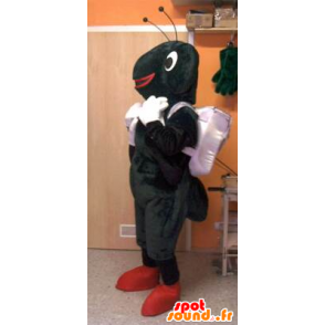 Black and white ant Maskottchen - MASFR20064 - Maskottchen Ameise