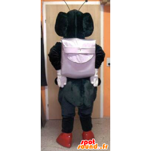 In bianco e nero mascotte formica - MASFR20064 - Mascotte Ant