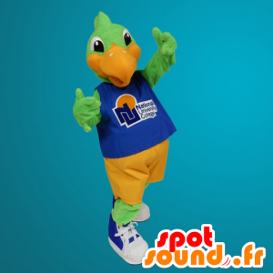 Grønn og oransje fugl maskot - MASFR20076 - Mascot fugler