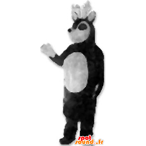 Svart og hvit rein maskot - MASFR20081 - Forest Animals