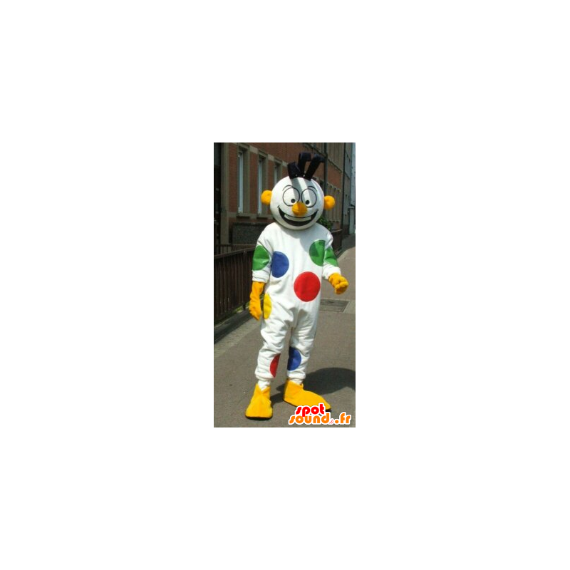 Blanco guisantes mascota muñeco de nieve, payaso - MASFR20091 - Circo de mascotas Blanco guisantes mascota muñeco de nieve, payaso - MASFR20091 - Circo de mascotas