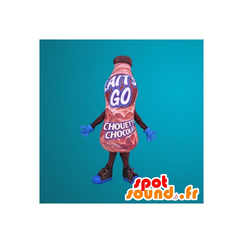 Mascot kæmpe flaske chokoladedrik - Spotsound maskot kostume Mascot kæmpe flaske chokoladedrik - Spotsound maskot kostume