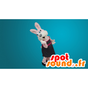 Růžový a bílý králíček maskot - MASFR20097 - maskot králíci