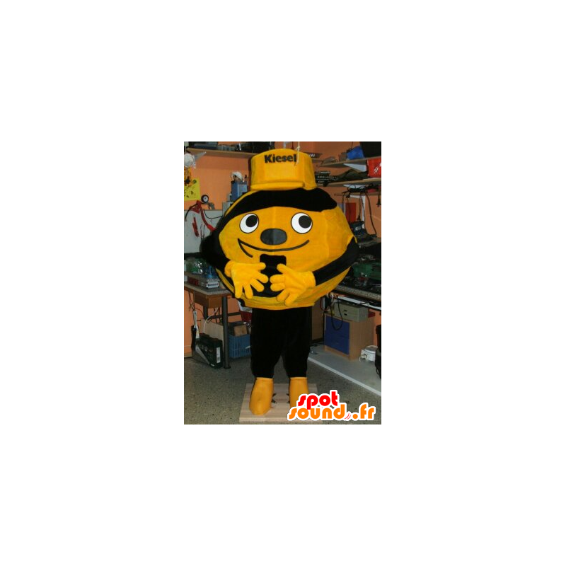 Bublinu maskot, žluté nebo oranžové a černé - MASFR20099 - Maskoti objekty Bublinu maskot, žluté nebo oranžové a černé - MASFR20099 - Maskoti objekty