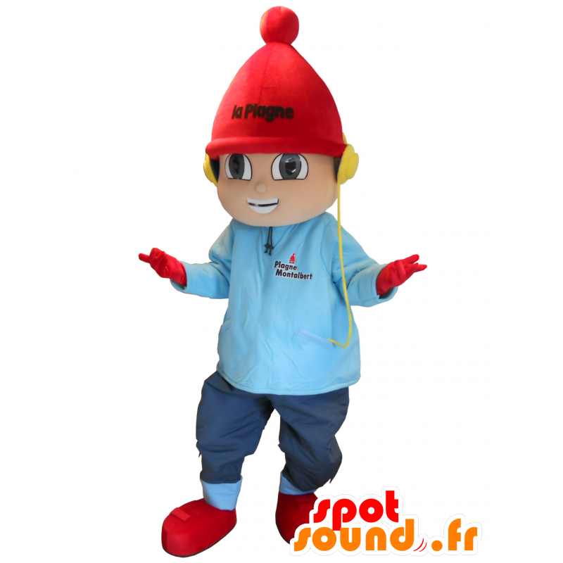 Chlapec Mascot zimní dovolená - MASFR20105 - maskoti Child Chlapec Mascot zimní dovolená - MASFR20105 - maskoti Child