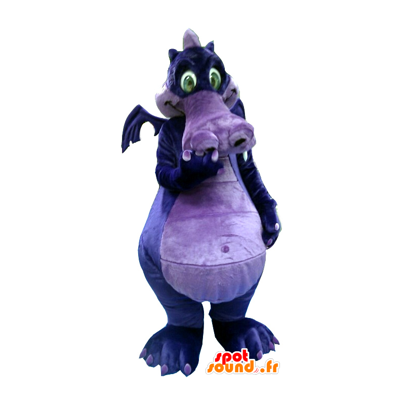 Roxo e roxo mascote dragão - MASFR20110 - Dragão mascote Roxo e roxo mascote dragão - MASFR20110 - Dragão mascote