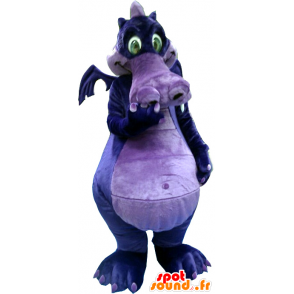 Roxo e roxo mascote dragão - MASFR20110 - Dragão mascote