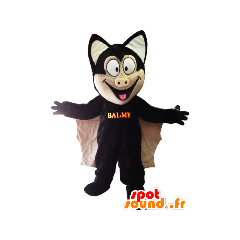 Mascotte bello nero pipistrello - MASFR20113 - Mascotte del mouse Mascotte bello nero pipistrello - MASFR20113 - Mascotte del mouse