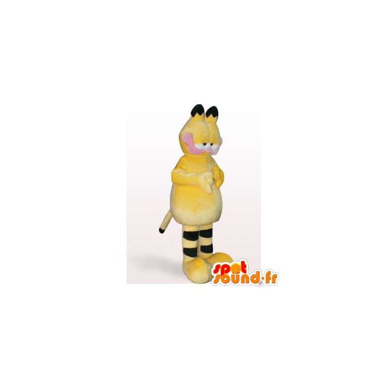 Garfield μασκότ, διάσημη πορτοκαλί και μαύρη γάτα - Μασκότ Γκάρφιλντ - MASFR006393 - SpotSound.fr