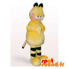 Garfield maskot, slavný oranžové a černé kočky - MASFR006393 - Garfield Maskoti