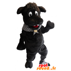 Mascot stor svart flodhest - MASFR20118 - Hippo Maskoter